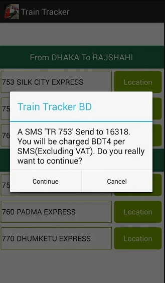 Bangladesh train tracker