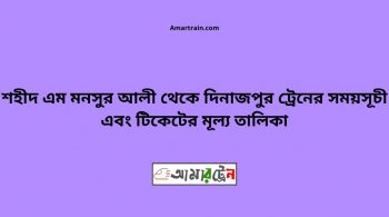 Shahid M Monsur Ali To Dinajpur Train Schedule With Ticket Price 22 Shaheed M Monsur Ali To Dinajpur Train Schedule With Ticket Price
