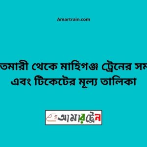 Aditmari To Mahigonj Train Schedule With Ticket Price