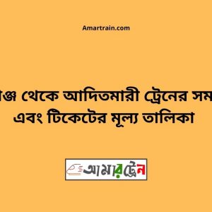 Mahigonj To Aditmari Train Schedule With Ticket Price