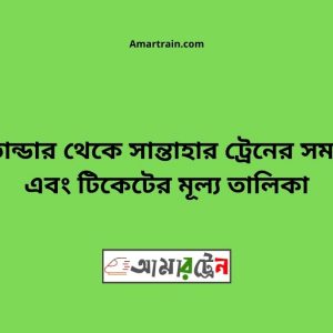 Tusbandar To Santahar Train Schedule With Ticket Price