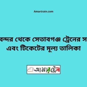 Chiribandar To Setabganj Train Schedule With Ticket Price