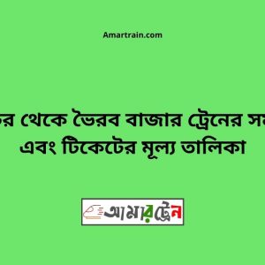 Sorarochor To Bhairab bazar Train Schedule With Ticket Price