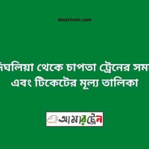 Chandradighalia To Chapta Train Schedule With Ticket Price