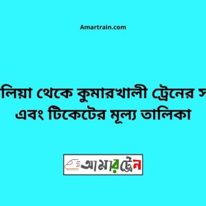 Chandradighalia To KumarkhalI Train Schedule With Ticket Price