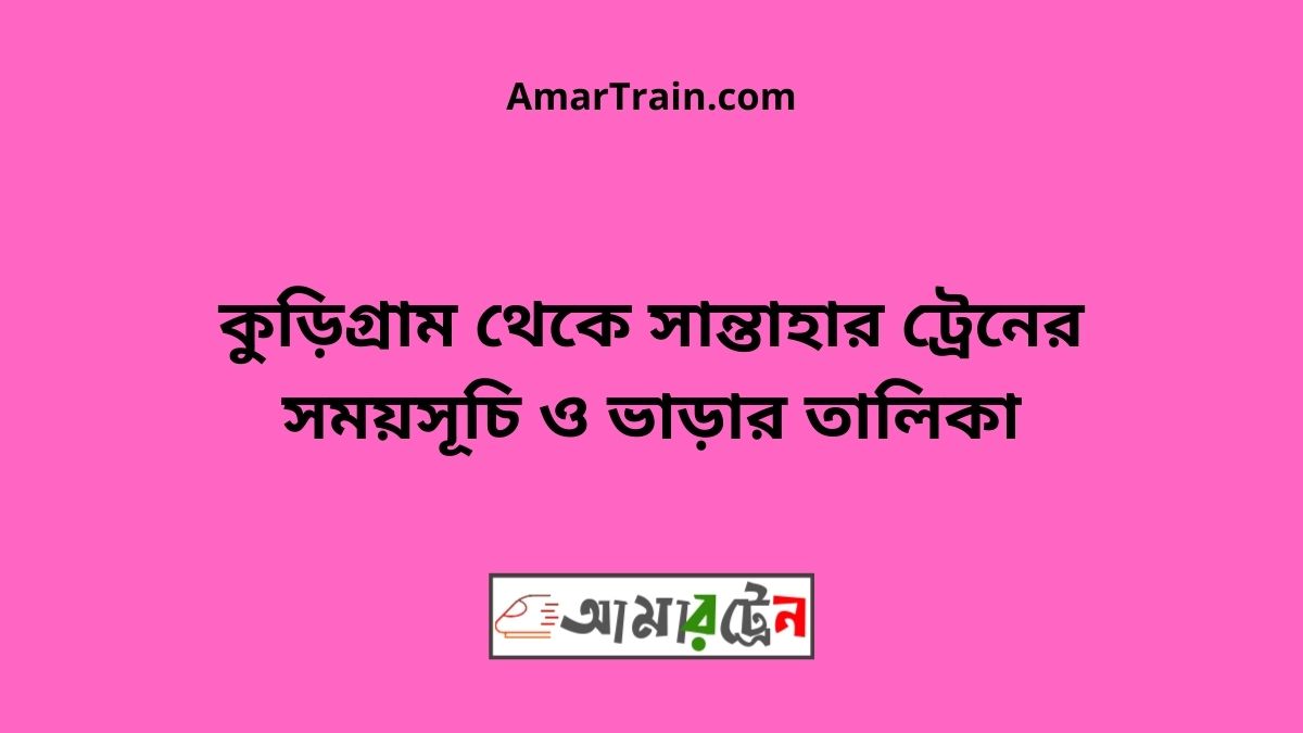 Kurigram to Santahar Train Schedule With Ticket Price