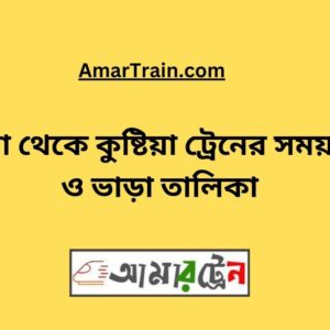 Khulna To Kushtia Train Schedule With Ticket Price