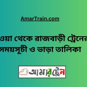 Mawa to Rajbari Train Schedule With Ticket Price