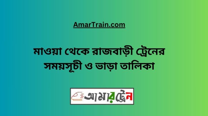 Mawa to Rajbari Train Schedule With Ticket Price