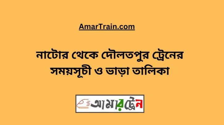 Natore To Daulatpur Train Schedule With Ticket Price