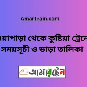 Nowapara To Kushtia Train Schedule With Ticket Price