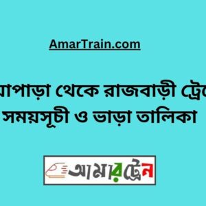 Nowapara To Rajbari Train Schedule With Ticket Price