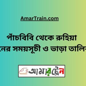 Pachbibi To Ruhia Train Schedule With Ticket Price
