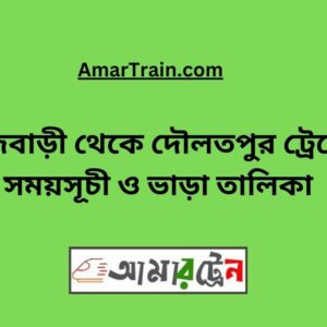 Rajbari To Daulatpur Train Schedule With Ticket Price