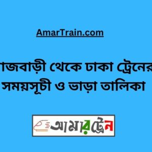 Rajbari To Dhaka Train Schedule With Ticket Price
