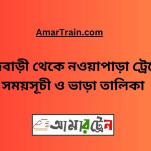 Rajbari To Nowapara Train Schedule With Ticket Price