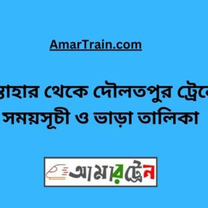 Santahar To Daulatpur Train Schedule With Ticket Price