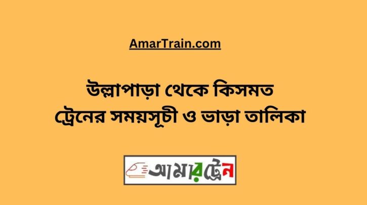 Ullapara To Kismot Train Schedule With Ticket Price