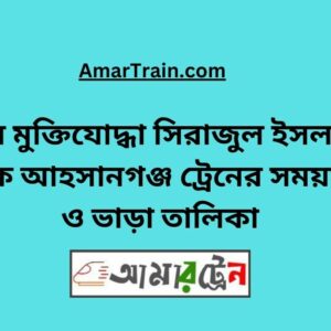 B Sirajul Islam To Ahsanganj Train Schedule With Ticket Price