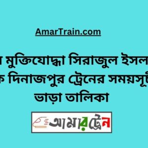 B Sirajul Islam To Dinajpur Train Schedule With Ticket Price