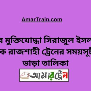 B Sirajul Islam To Rajshahi Train Schedule With Ticket Price