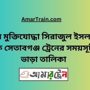 B Sirajul Islam To Setabganj Train Schedule With Ticket Price
