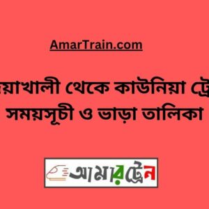 Badiakhali To Kaunia Train Schedule With Ticket Price
