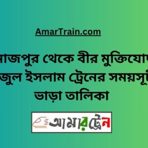 Dinajpur To B Sirajul Islam Train Schedule With Ticket Price