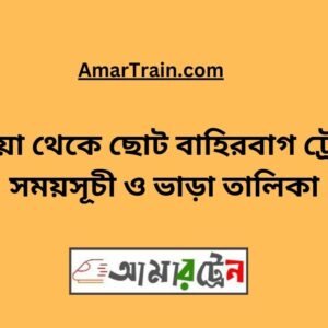 Kushtia To Choto Bahirbag Train Schedule With Ticket Price