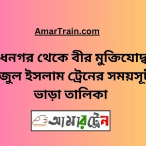 Madhnogor To B Sirajul Islam Train Schedule With Ticket Price