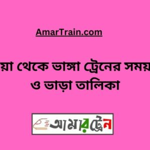 Mawa to Bhanga Train Schedule With Ticket Price