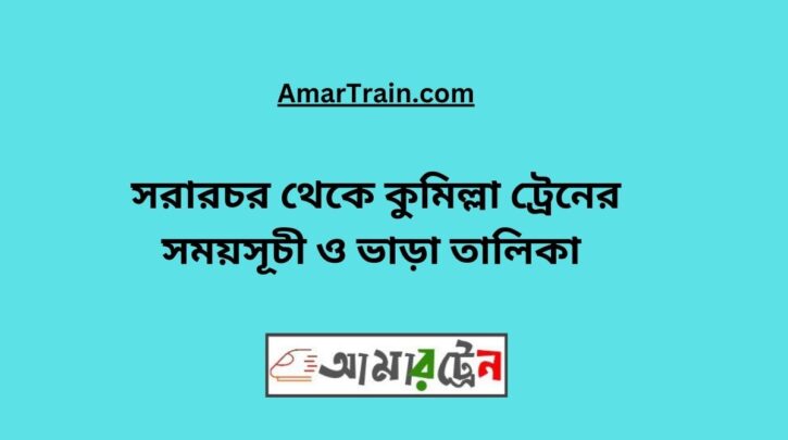 Sararchar to Comilla Train Schedule With Ticket Price