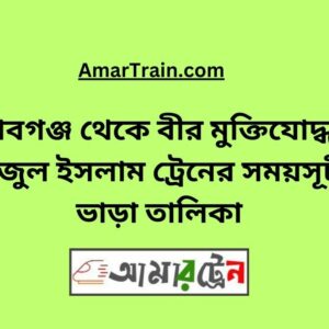 Shibganj To B Sirajul Islam Train Schedule With Ticket Price