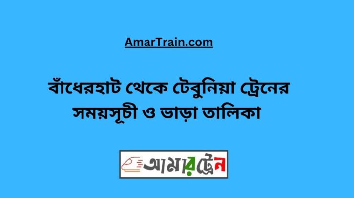 Badherhat to Tebunia Train Schedule With Ticket Price